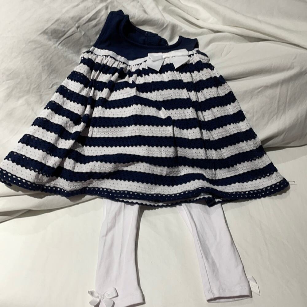 Jillian’s closet 18-24 blue/white outfit worn once